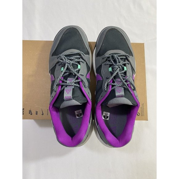 New Mens Size 12 Grey Purple Nike ACG Lowcate Running Shoes DX2256 002 main image 6